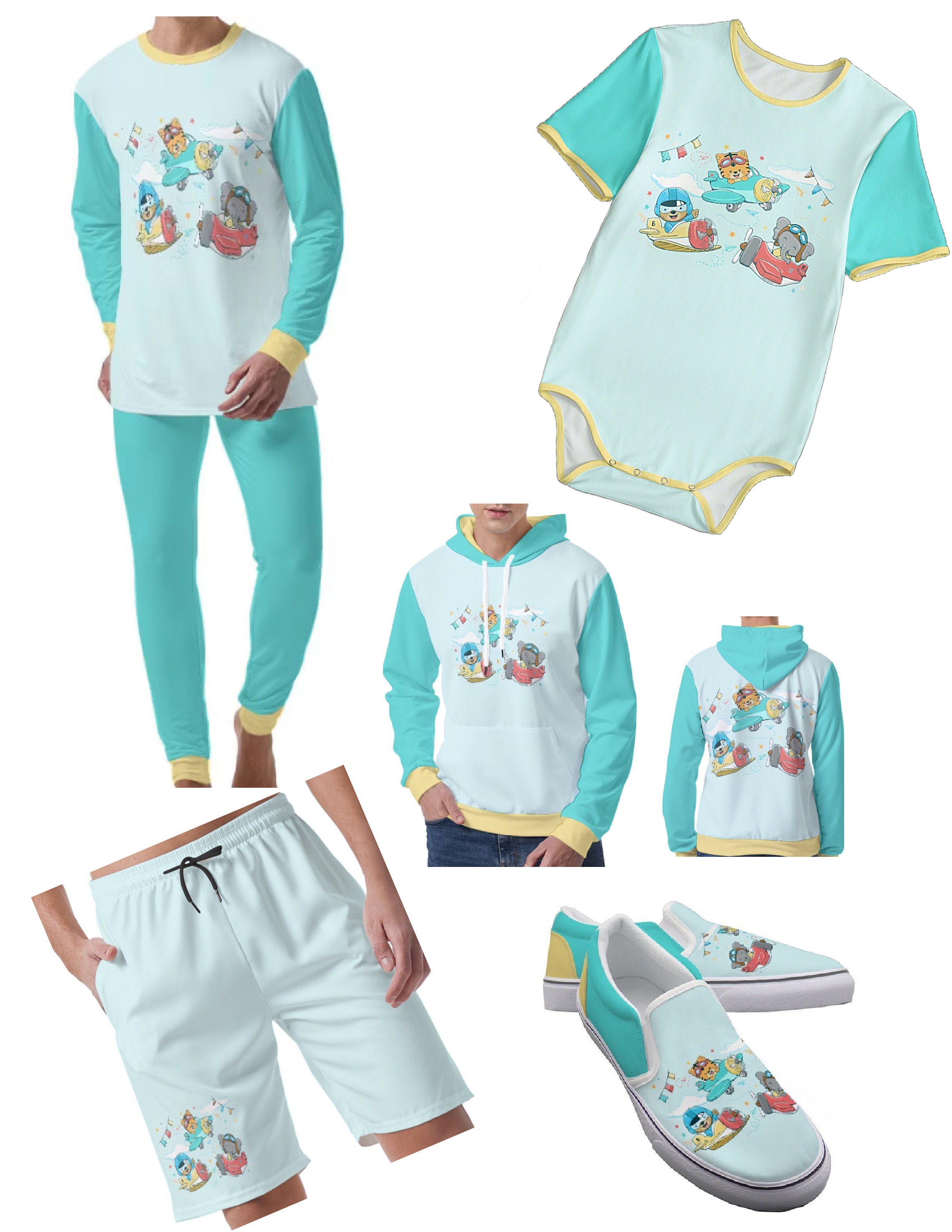 ABDL Pilot Buddies Slip Ons Adult Baby