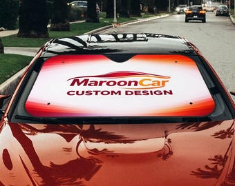 Parasol personalizado para parabrisas de coche, parasol para coche personalizado, parasol para automóvil, cubierta para parabrisas, protección UV, decoración para coche, regalo para él.