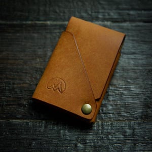 The Stride, billetera minimalista, EDC, tarjetero sin costuras, para llevar a diario, billetera de cuero