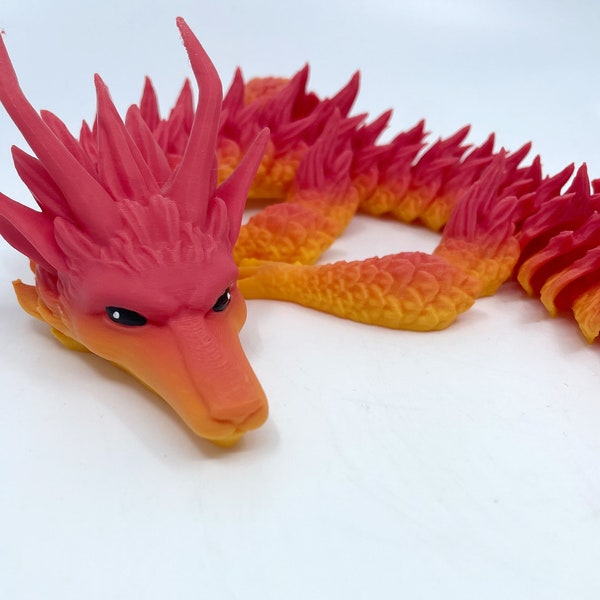 Furry Dragon- Articulated Fidget Toy 3D Printed- Mystic Saige Authorized Seller- Made to Order