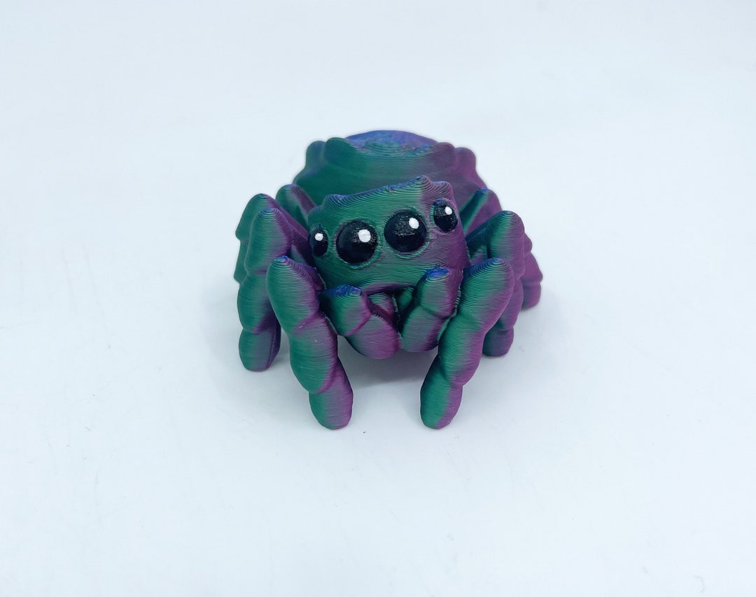 Jumping Spider Figure 3D Printed Toy Layers in Green Authorized Seller ...