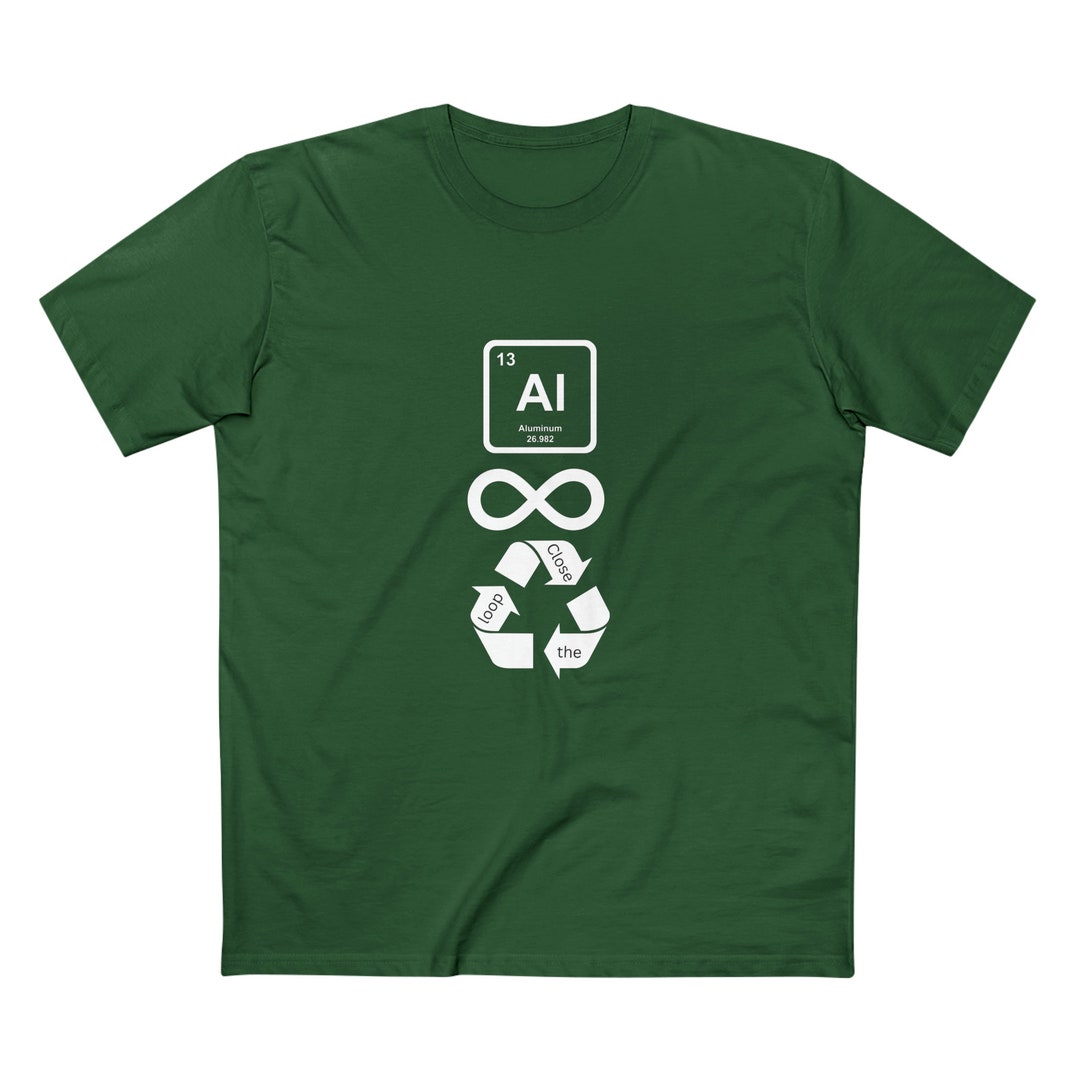 Recycling Tshirt, Aluminium is Infinitely Recyclable Etsy