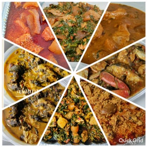 Nigerian soups  (Pick any 2 soups of choice)