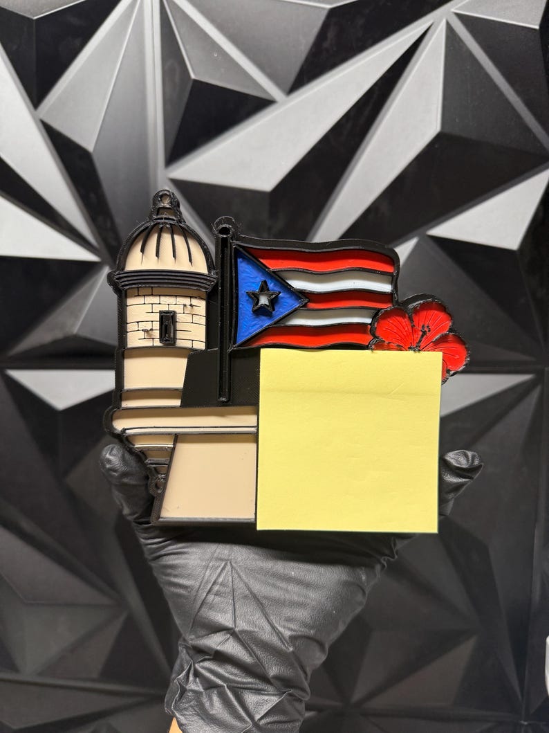 Garita De Puerto Rico Sticky Note Holder | 3MF-STL File ONLY| 3D ...