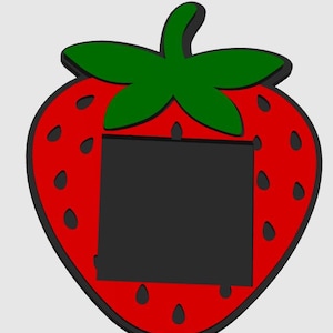 Strawberry sticky note holder | 3MF file | 3D Printing File |