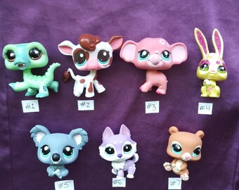 Littlest Pet Shop lot Of Bunny And Dogs Authentic Animals LPS