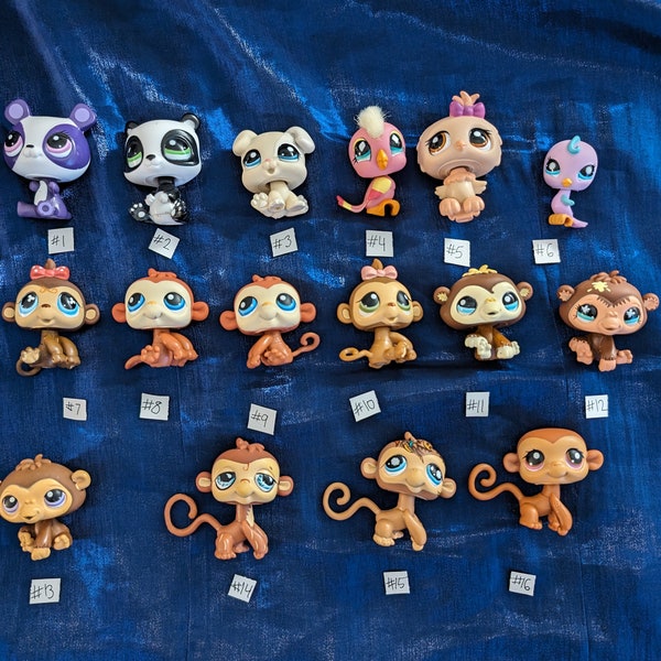 Pick-A-Pet Cheap! Authentic LPS Birds Panda Bear Puppy Dog Parrot Owl Songbird Monkey Littlest Pet Shop