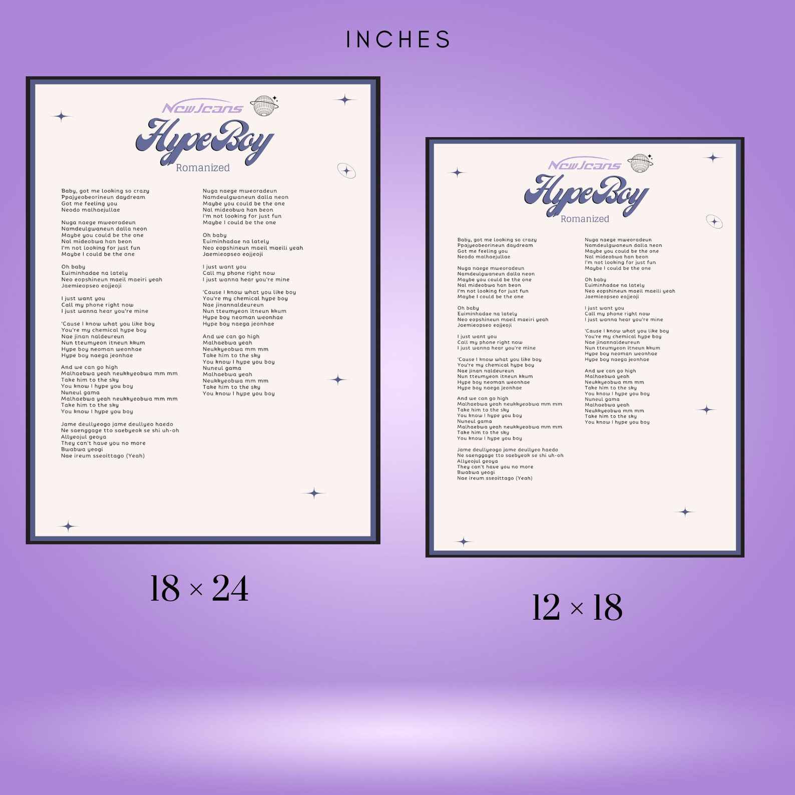 New Jeans Album Poster I New Jeans Lyrics Poster I Digital File