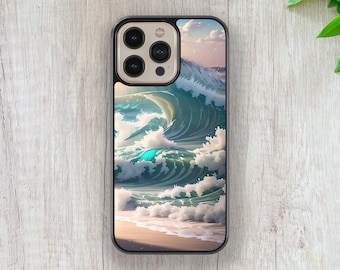 iPhone Handyhülle, Meereswelle, Küstendesign