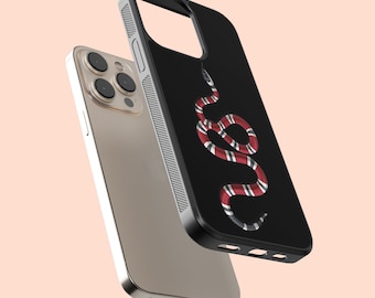 Buy Sublimation Shockproof Black White Red Snake Case iPhone 16 15