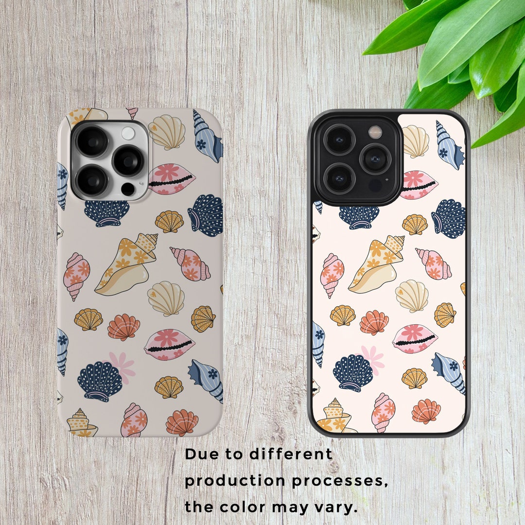 Seashell Pattern iPhone Case, Coastal Design Phone Cover - Etsy