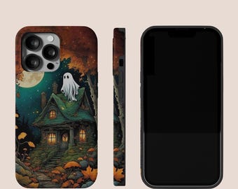 Halloween Ghost House Phone Case: iPhone & Samsung Cover