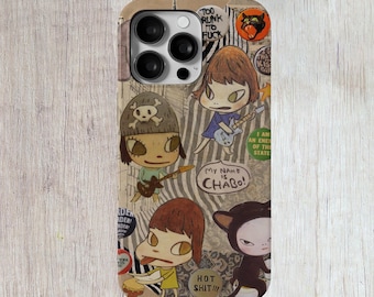 Yoshitomo Nara iPhone Case Phone Cover for iPhone 17 16 15 14 13 12 11 8 7 Pro Plus Max XR Magsafe Case Samsung Galaxy S25 S24 S23 S22 Case