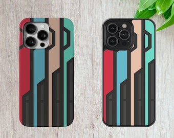 Allagische Tomestones iPhone & Samsung Hülle - Buntes Geometrisches Design