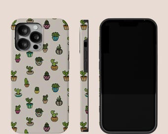 Étui pour téléphone, plante de cactus, housse de protection