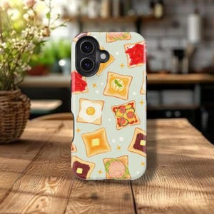 Custodia per telefono con design Delicious Toast per iPhone 16 15 14 13 12 11 8 Pro Max Plus, custodia per Samsung Galaxy S25 S24 S23 S22 S21 S20 FE