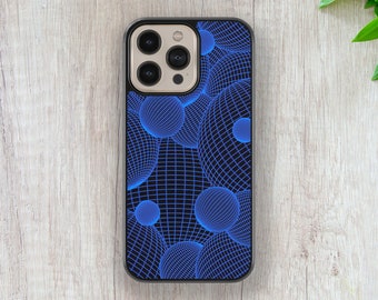 Abstract Sphere Grid Phone Case, Designer Protective Cover