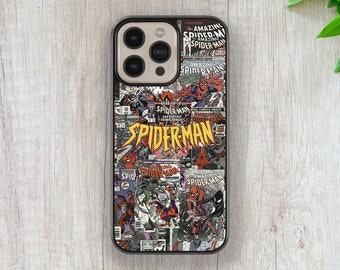 Spider-Man Hülle Superhelden iPhone Hülle Handyhülle für iPhone 15 14 13 12 11 Pro Max Mini XR X 7 8 Plus SE iPhone Hülle Samsung Galaxy Hülle