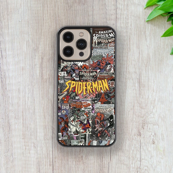 Spider-Man Hülle Superhelden iPhone Hülle Handyhülle für iPhone 15 14 13 12 11 Pro Max Mini XR X 7 8 Plus SE iPhone Hülle Samsung Galaxy Hülle