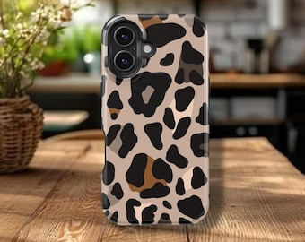 Leopard Print Phone Case, Designer iPhone & Galaxy Cover