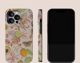 Floral Fruit iPhone Case, Botanical Phone Cover