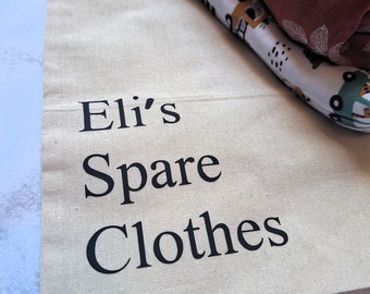 Personalised Spare Clothes Bags!