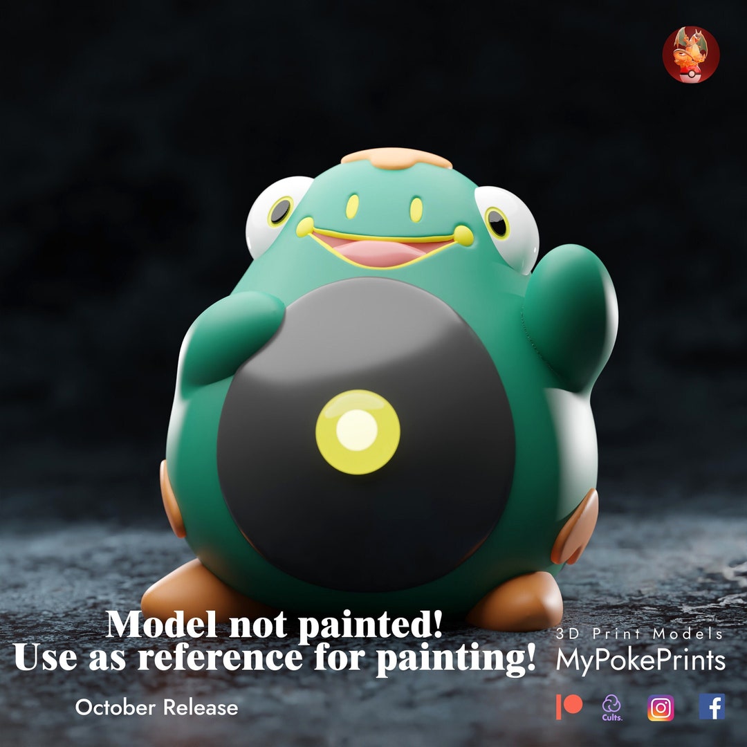 Elefrog Bellibolt the Elefrog Pokémon - 3D Printed Unpainted Figure - Etsy
