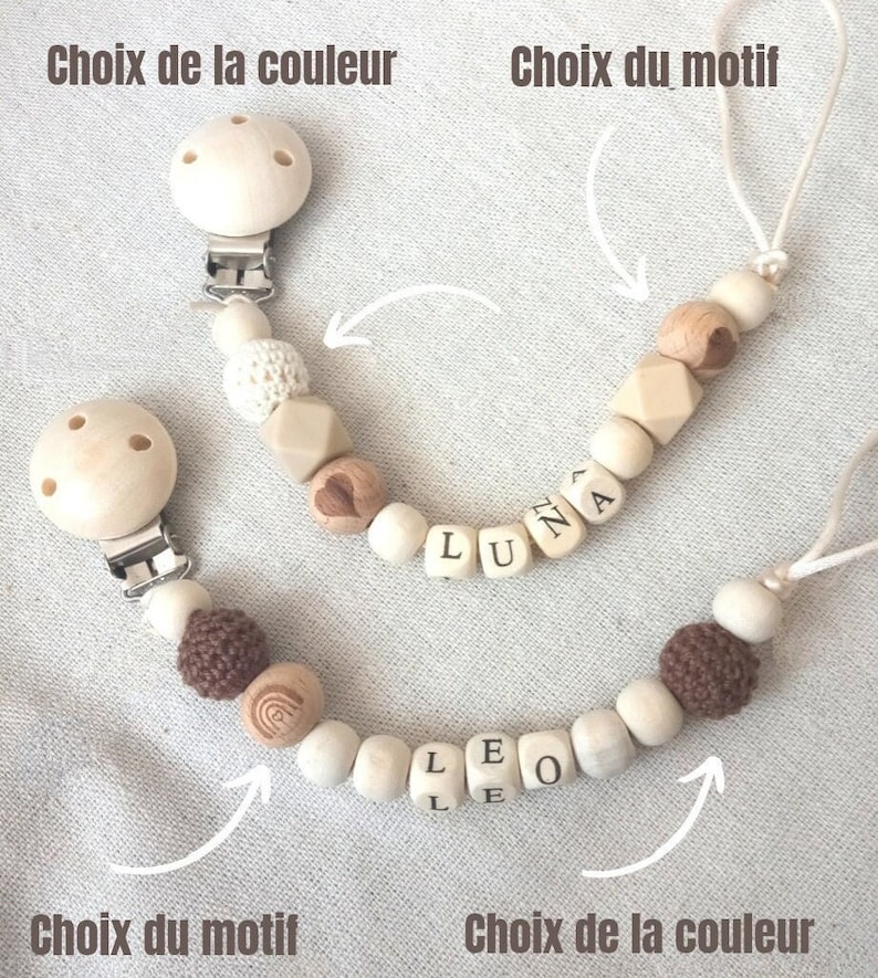 Personalized pacifier clip image 2