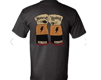 Lineman T-shirt | Union T-shirt | Gloves are on T-shirt | Full Color Design