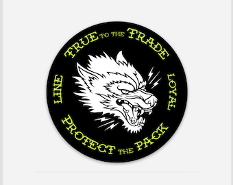 Protect the Pack Sticker | Lineman Sticker | UV/Weatherproof Vinyl | Hardhat Sticker | Water Bottle Sticker | Laptop Decal