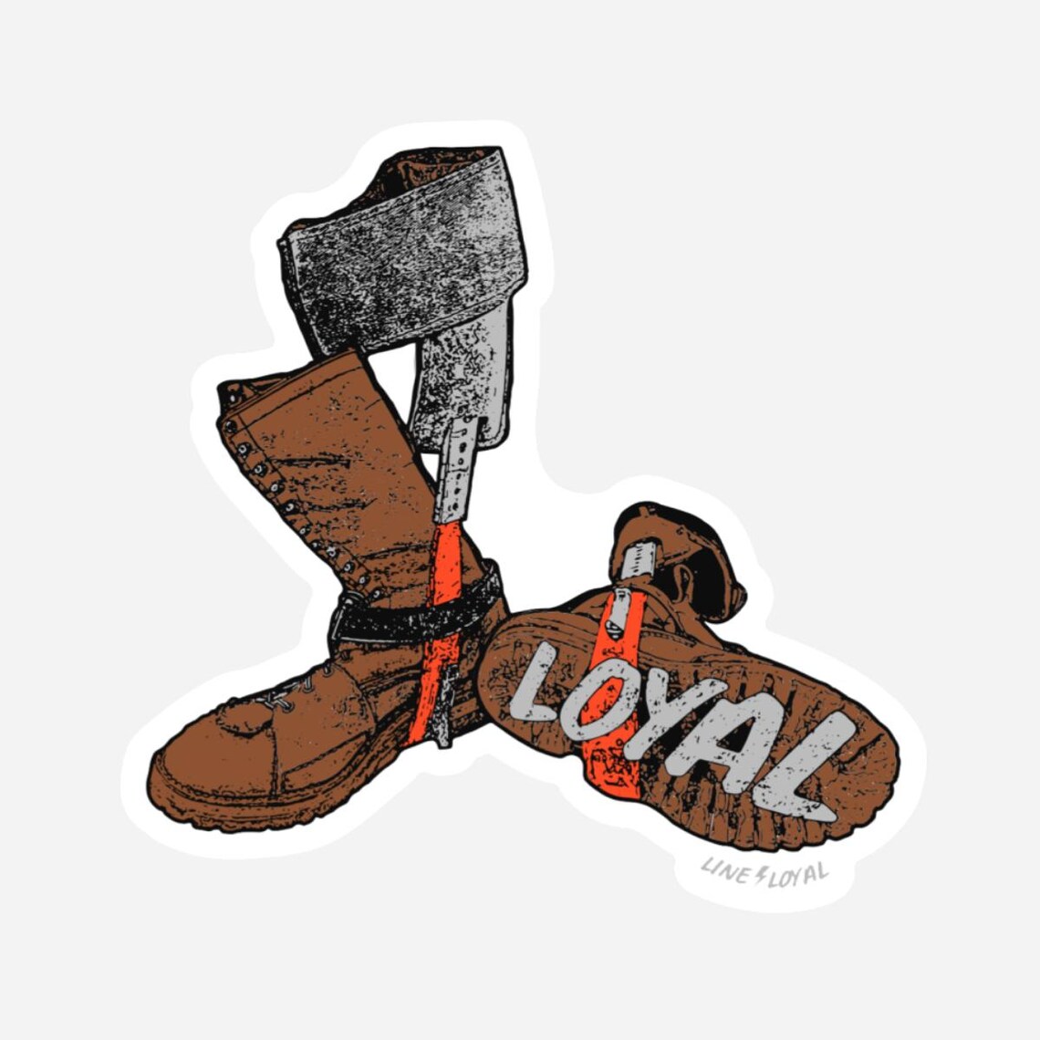 Lineman Sticker | Worn + Weathered Sticker | Uv/weatherproof Vinyl ...
