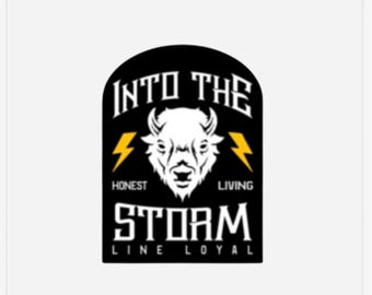 Into the Storm Sticker | Lineman Sticker | UV/Weatherproof Vinyl | Hardhat Sticker | Water Bottle Sticker | Laptop Decal