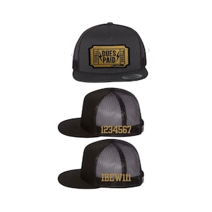 Lineman Hat | Dues Paid Hat | Blue Collar Hat | Union Hat | Linemen | Union