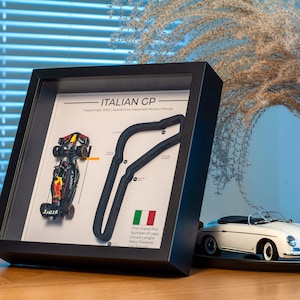 F1 ITALIAN MONZA 2022 GP frame with the winning car | F1 track Wall Art | F1 gift | F1 circuit wall art