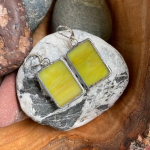 Sunset Glow: Stained Glass Earrings