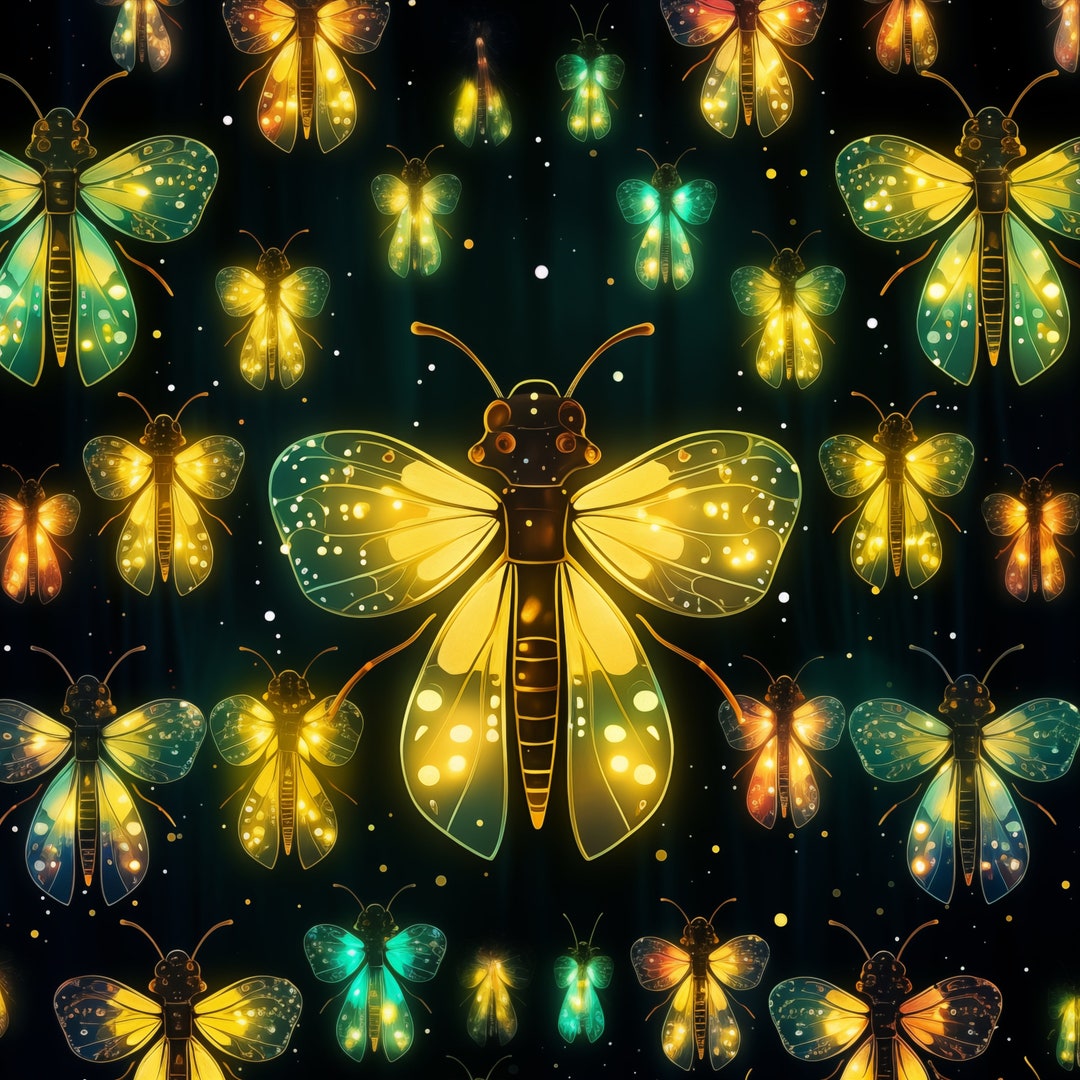 Firefly Seamlesspattern,firefly,printable,digitaldownload,printable ...