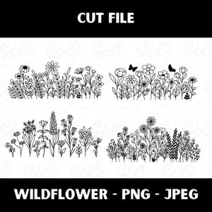 Bundle png jpeg de fleurs sauvages, png de fleurs sauvages, botanique, png floral, png de fleurs, clipart fleurs sauvages, jpeg anniversaire png, rose, coquelicot, marguerite