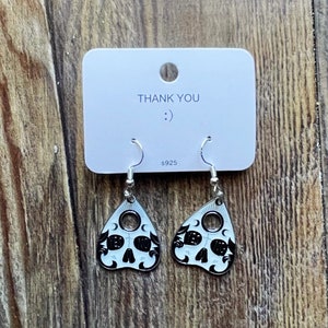 Handmade Witchy Earrings, Set, Ouija Board, Planchette, Edgy earrings, Dangle Earrings, Goth Earring, Halloween Jewelry, Spooky, Grunge