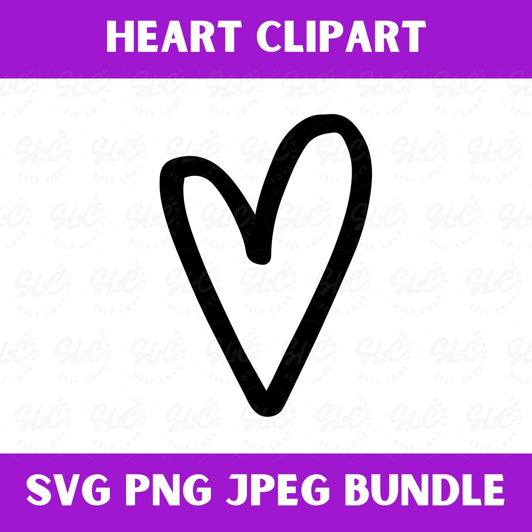 Svg Bundle, Hand Drawn Heart, Sketch, Doodle Heart Svg, Cut File Cricut ...