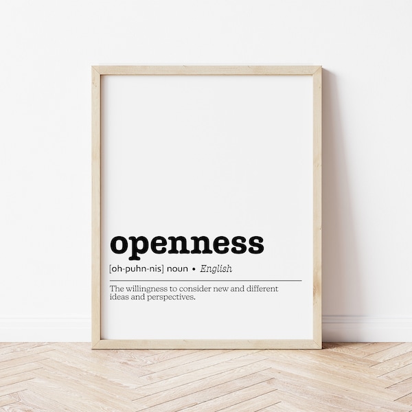 Open Definition Wall Art Etsy Australia