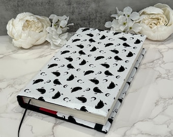Adjustable Fabric Book Cover: Book Sleeve with Ribbon Bookmark - The Crowening