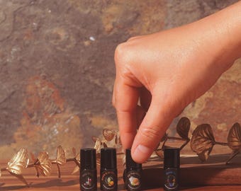 Conjunto Mini Premium de Perfume Unissex | Perfume em Óleo | 2,25 ml x 4
