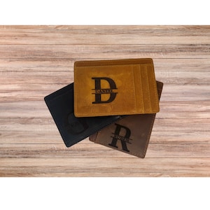 Cartera minimalista para hombre, Cartera ultradelgada, Cartera delgada, Cartera con bloqueo RFID, Cartera con tarjetero, Cartera de viaje, Cartera EDC-Cartera diaria