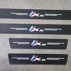 BMW X5 door sill sticker car door carbon decor tuning car NEW self-adhesive, anti-scratch sticker