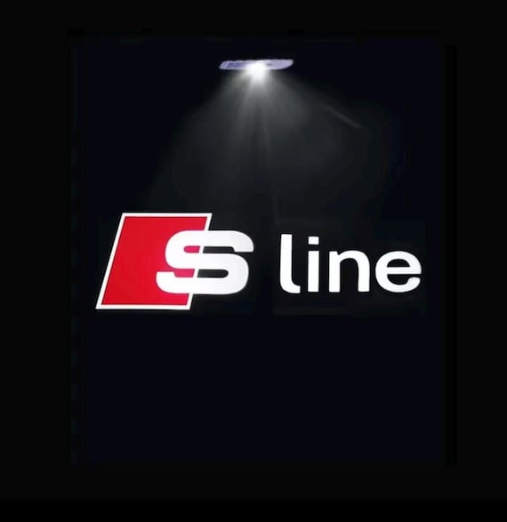 2 Pcs. S-line Audi Welcome Lights Door Logo LED Projectors Door