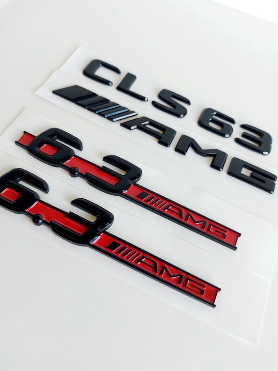 CLS63 Badge Set for Mercedes-benz, Gloss Black, Emblem - Lettering