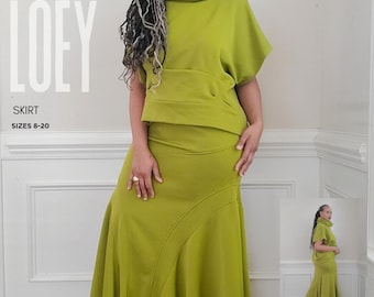 Loey Skirt PDF Sewing Pattern| Instant PDF Download| DIY Fashion