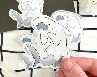 Ghost Shark | 2.5" Vinyl Sticker