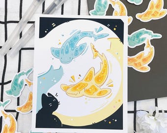 Gummy Shark Postcard Print