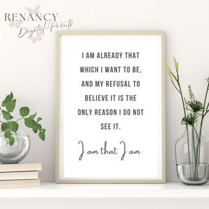Inspirational Neville Goddard Quote Digital Print | Motivational Wall Art | Manifestation Decor